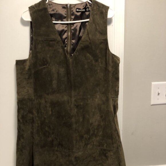 Blank NYC Green Suede Dress - Picture 1 of 5